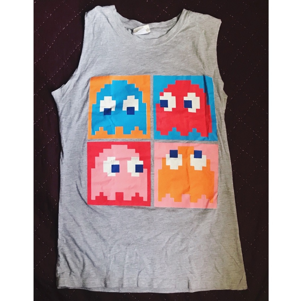 PAC- MAN ghosts sleeveless top 👻